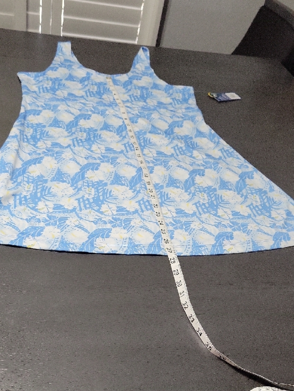 Light Blue Floral Sleeveless Day Dress - Picture 10 of 10